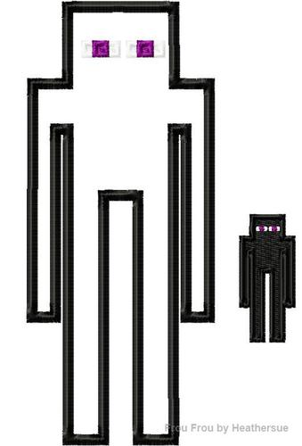 Mine End Man Machine Applique Embroidery Design 1"-10"