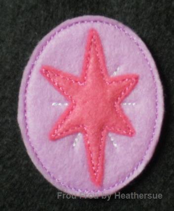 Clippie Twila Sprinkles Cute Mark Little Horse Star Machine Embroidery In The Hoop Project 1, 1.5, 2, and 3 inch