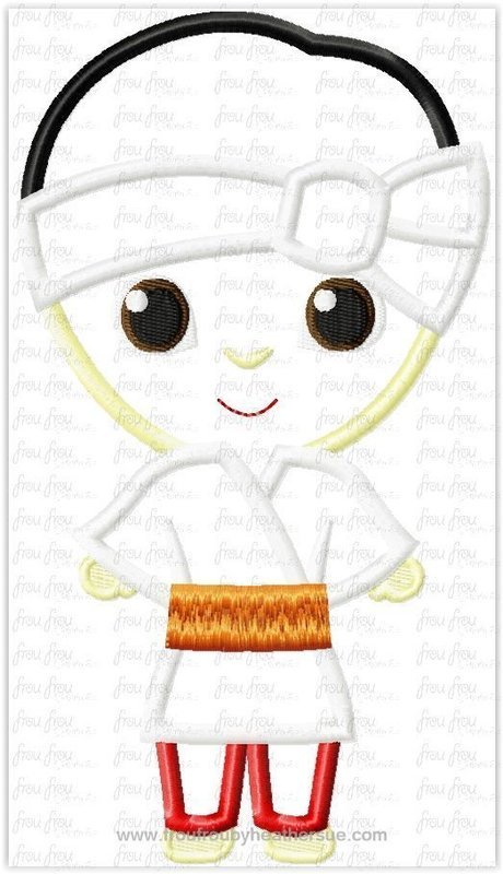 Japanese Boy Cutie It&#39;s a Small Globe Ride Machine Applique Embroidery Design, Multiple Sizes including 4&quot;-16&quot;