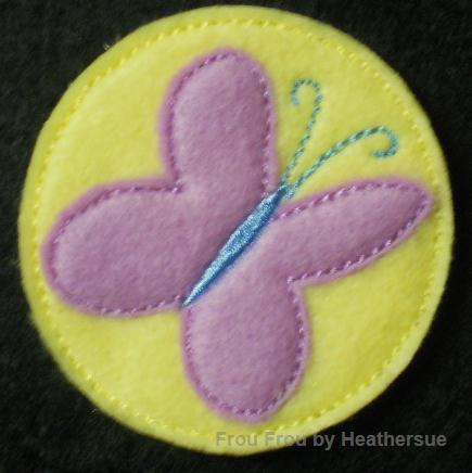 Clippie Cute Mark Flutterwings Little Horse Butterfly Machine Embroidery In The Hoop Project 1, 1.5, 2, and 3 inch