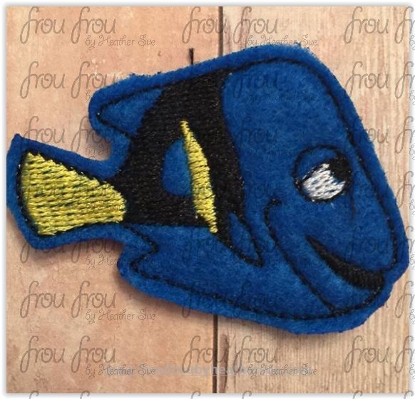 Clippie Dorine's Dad Finding Dorine Machine Embroidery In The Hoop Project 1.5, 2, 3 and 4 inch