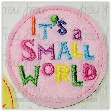 Clippie Small Globe Ride Wording Machine Embroidery In The Hoop Project 1.5, 2, 3, and 4 inch and SORTED