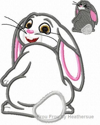 Clove Bunny Rabbit Sofie the First Machine Applique Embroidery Design, multiple sizes including 4 inch