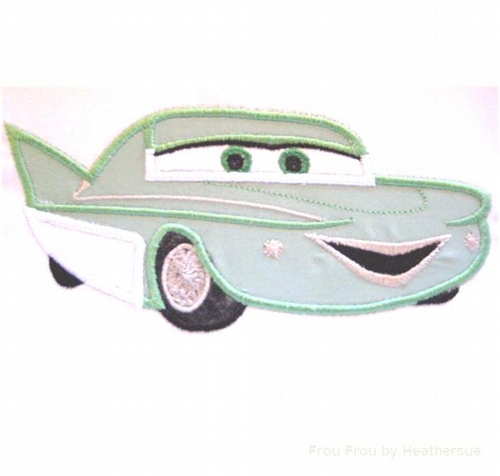 Florence Car Machine Applique Embroidery Design, Multiple sizes including 4 inch