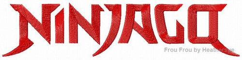 Ninja Leego Logo Machine Applique Embroidery Design, multiple sizes, including 4 inch