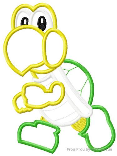 Maro Coop Troop Machine Applique Embroidery Design, Multiple Sizes, including 4 inch