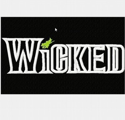 Wicked Witch Oz Machine Applique Embroidery Design, multiple sizes including 4 inch