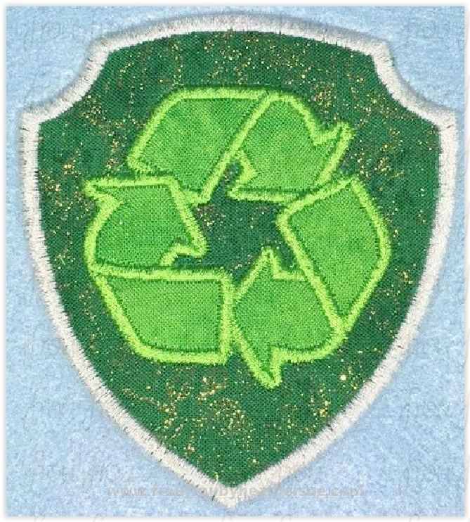 Rock Paw Puppy Dog Tag Badge Machine Applique Embroidery Design, multiple sizes 1&quot;-16&quot;