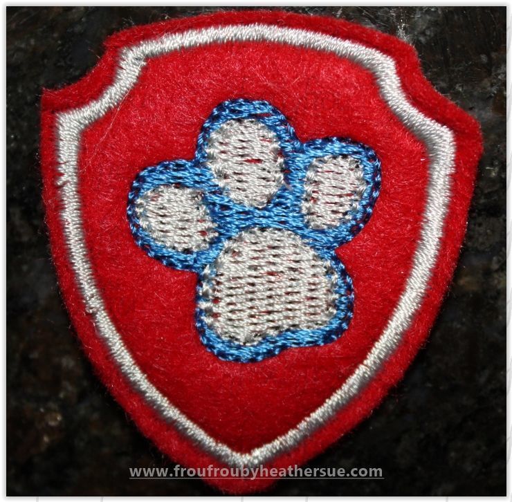 Clippie Boy Paw Puppy Tag Badge Full Body Machine Embroidery In The Hoop Project 1.5, 2, 3, and 4 inch