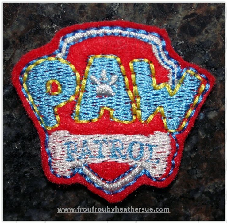 Clippie Paw Puppy Logo Tag Badge Machine Embroidery In The Hoop Project 1.5, 2, 3, and 4 inch