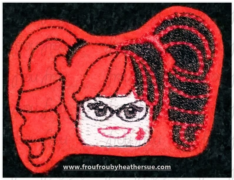 Clippie Harlee Kin Leego Machine Embroidery In The Hoop Project 1.5, 2, 3 and 4 inch