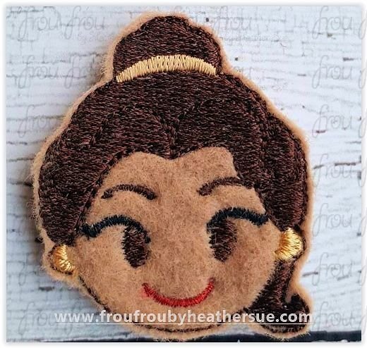 Clippie Bella Emoji Machine Embroidery In The Hoop Project 1.5, 2, 3, and 4 inch