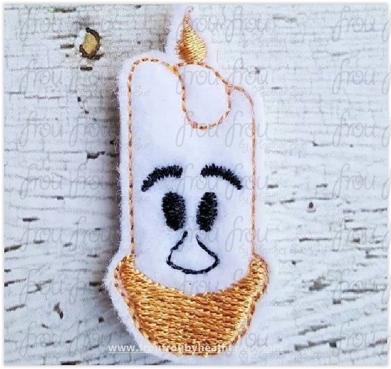 Clippie Luminous Bella and Beasty Emoji Machine Embroidery In The Hoop Project 1.5, 2, 3, and 4 inch