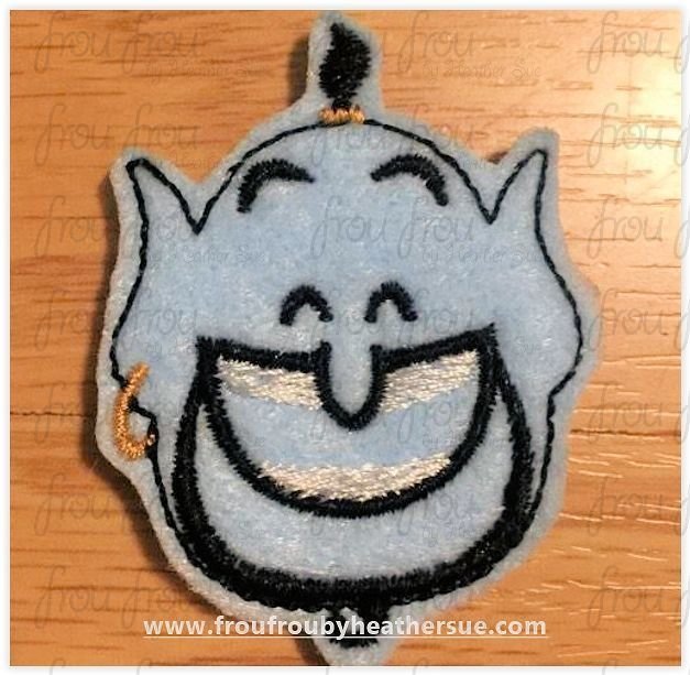 Clippie Jeanne Emoji Machine Embroidery In The Hoop Project 1.5, 2, 3, and 4 inch