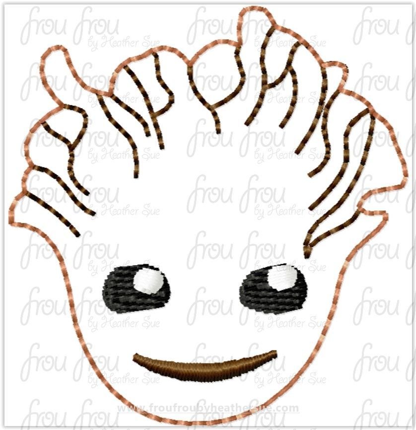 Clippie Grut Baby Cutie Guardians of the Universe Superhero Super hero Machine Embroidery In The Hoop Project 1.5, 2, 3, and 4 inch