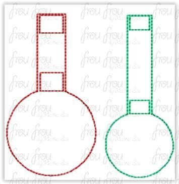 Blank Circle Key Fob, Two versions, short and long tab, velcro or snaps, MANY SIZES in the hoop Machine Applique Embroidery Design- 4&quot;- 10&quot;