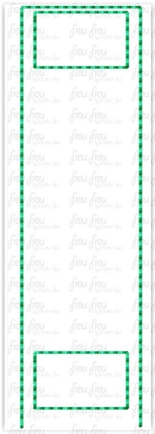 Blank Key Fob tab only, velcro or snaps, MANY SIZES in the hoop Machine Applique Embroidery Design- 2.5&quot;- 6&quot;