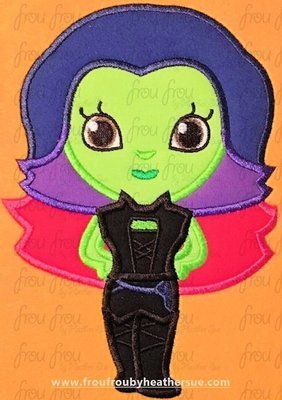 Gam O Ra Cutie Guardians of the Universe Super Hero Machine Applique Embroidery Designs, multiple sizes including 4