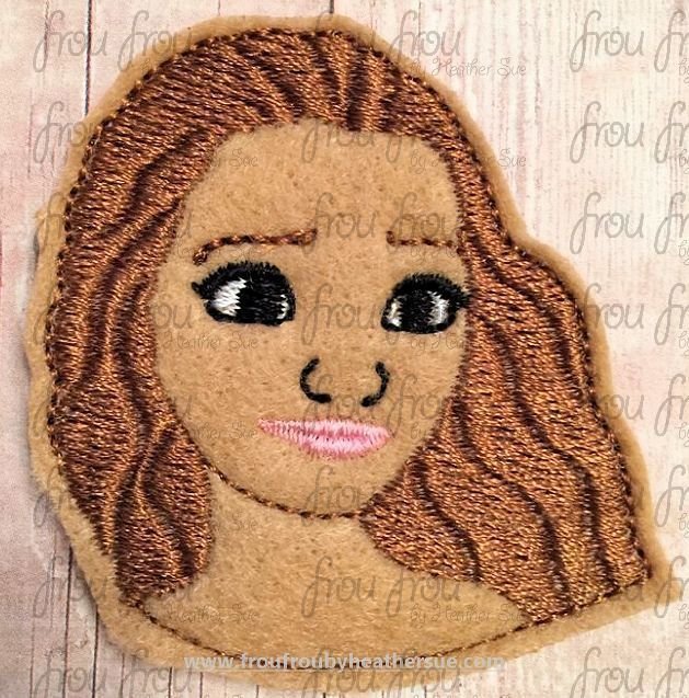 Clippie Mona Machine Embroidery In The Hoop Project 1.5, 2, 3 and 4 inch
