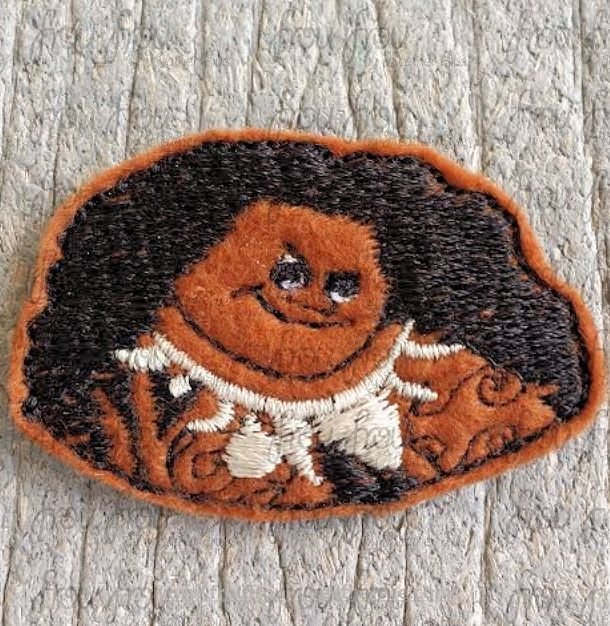 Clippie Mowi God Mona Machine Embroidery In The Hoop Project 1.5, 2, 3 and 4 inch