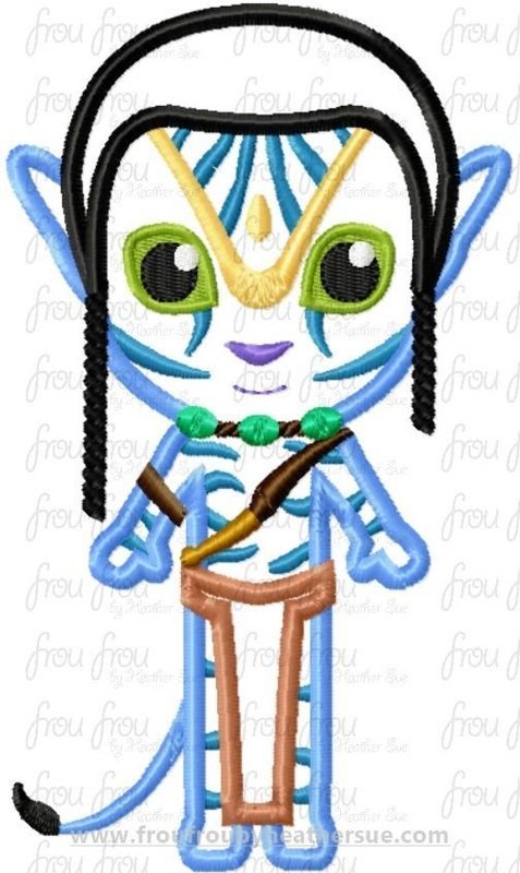 Avador Jack Cutie Panora Little Prince Machine Applique Embroidery Design, Multiple sizes 4"-16"