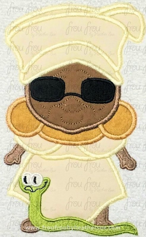 Mama Odes Frog Little Princess  Cutie Prince Machine Applique Embroidery Design, multiple sizes 4&quot;-16&quot;