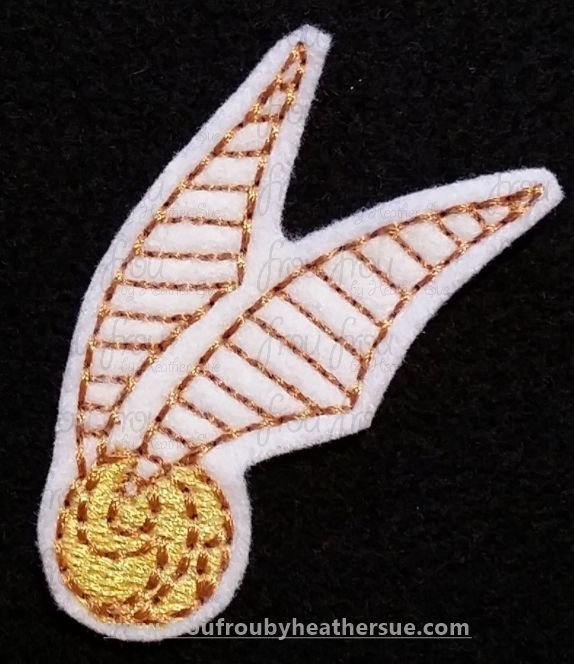 Clippie Golden Stitch Hairy Potts Machine Embroidery In The Hoop Project 1.5, 2, 3, and 4 inch and SORTED
