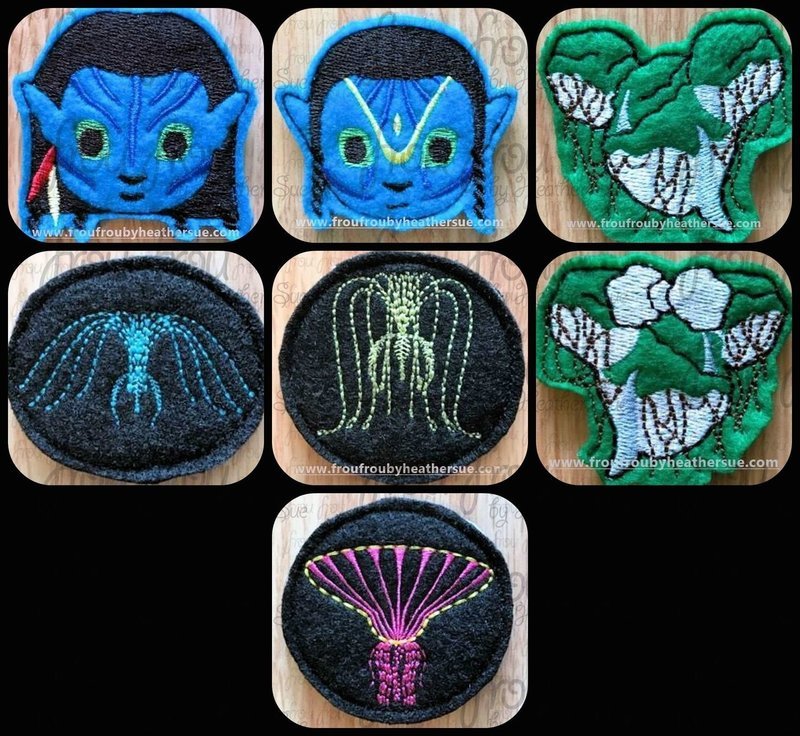 Clippie Avador Panora SEVEN Design SET Machine Embroidery In The Hoop Project 1.5, 2, 3, and 4 inch