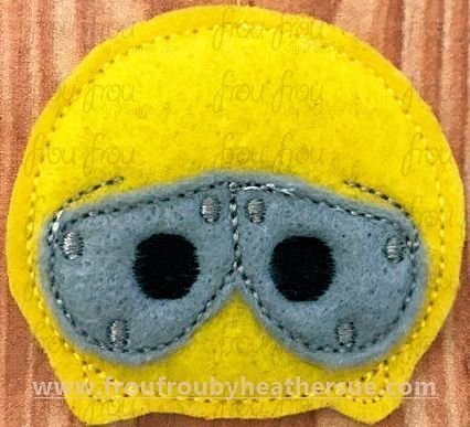 Wally Clippie Tzum Tzum Machine Embroidery In The Hoop Project 1.5, 2, 3, and 4 inch