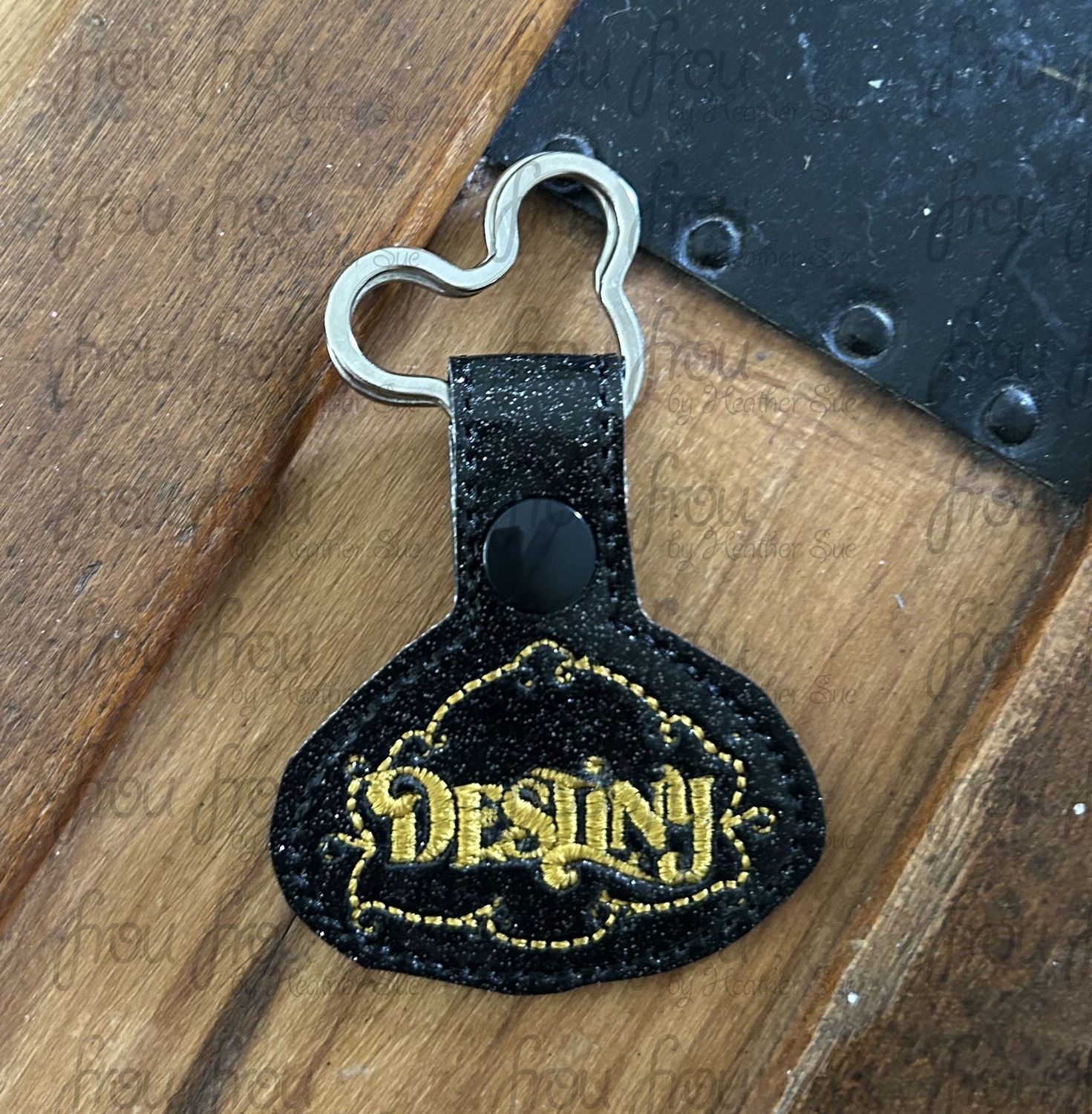 Destiny Dis Cruise Ship Key Fob Machine Embroidery In the Hoop Design 4&quot;-10&quot;