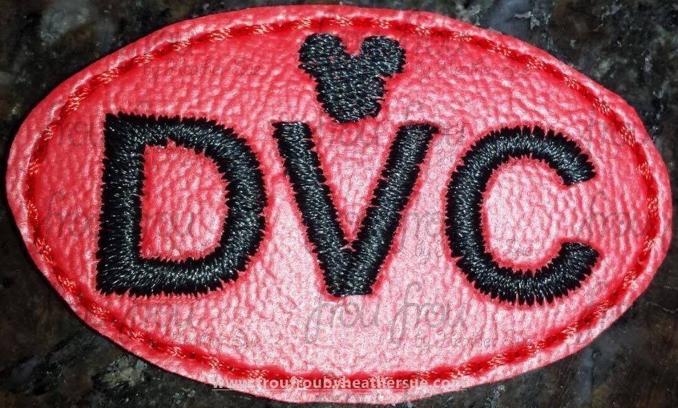 Clippie DVC in Oval Machine Embroidery In The Hoop Project 1.5, 2, 3, and 4 inch