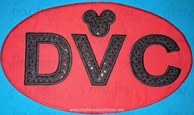 DVC Mister Mouse Head In Oval Theme Park Machine Applique Embroidery Design, Multiple Sizes including 1.5"-16"