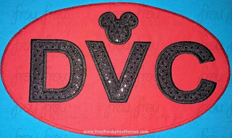 DVC Mister Mouse Head In Oval Theme Park Machine Applique Embroidery Design, Multiple Sizes including 1.5&quot;-16&quot;