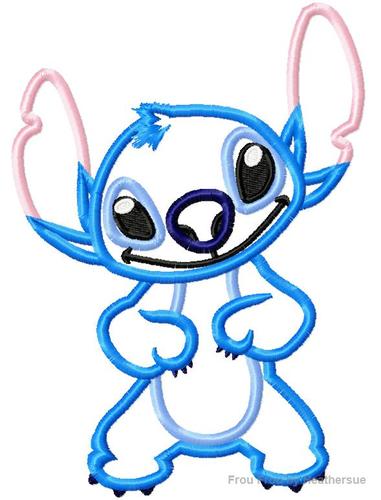 Lila&#39;s Alien Machine Applique Embroidery Design, Multiple Sizes, including 4 inch