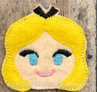 Clippie Alyce Emoji Machine Embroidery In The Hoop Project 1.5, 2, 3, and 4 inch