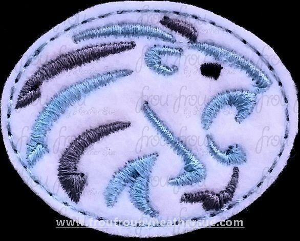 Clippie Lions Sketch Mascot Machine Embroidery In The Hoop Project  1.5, 2, 3, and 4 inch