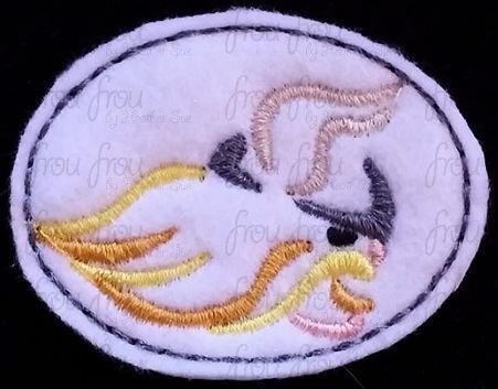 Clippie Vikings Sketch Mascot Machine Embroidery In The Hoop Project  1.5, 2, 3, and 4 inch