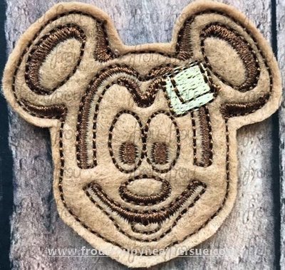 Clippie Waffle Mister Mouse Machine Embroidery In The Hoop Project 2, 2.5, 3, and 4 inch