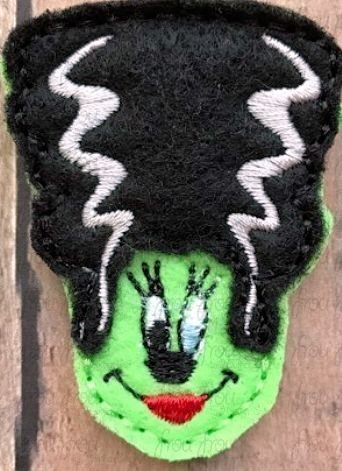 Clippie Bride of Frankenstein Miss Mouse Machine Embroidery In The Hoop Project  1.5, 2, 3, and 4 inch