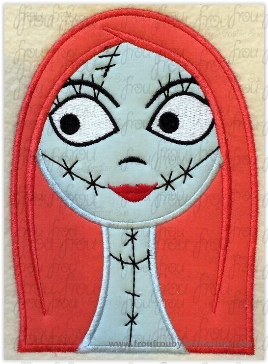 Solly NBC Machine Applique Embroidery Design, multiple sizes, including 4 inch