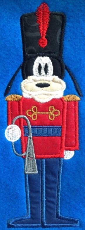 Nutcracker Guufy Dog Christmas Machine Embroidery Applique Designs Multiple Sizes- including 2&quot;-16&quot;