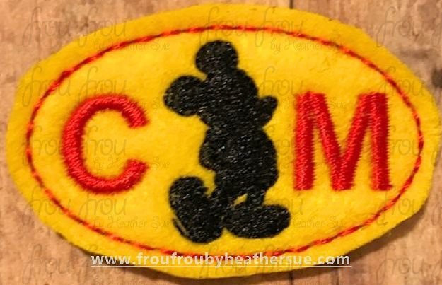 Clippie CM Mister Mouse Machine Embroidery In The Hoop Project 1.5, 2, 3, and 4 inch
