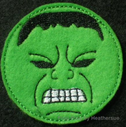 Clippie Hulking Man Machine Embroidery In The Hoop Project 1, 1.5, 2, and 3 inch