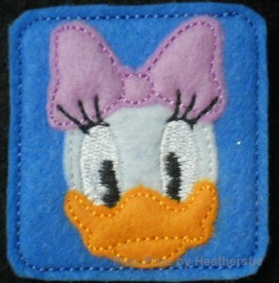 Clippie Dasey Head Machine Embroidery In The Hoop Project 1.5, 2, 3, and 4 inch
