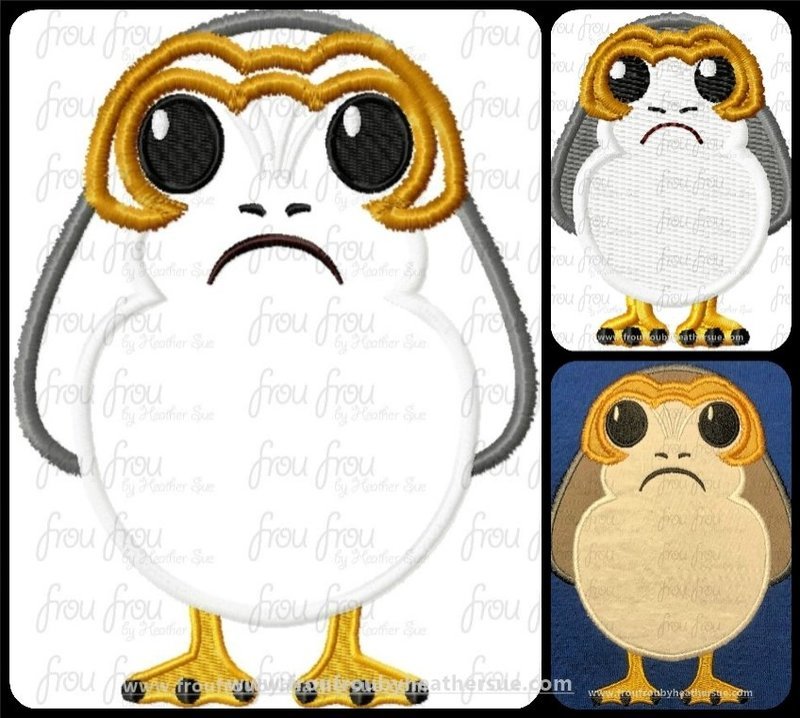 Purge Bird Space Wars Machine Applique Embroidery Design, Multiple Sizes 1"-16"