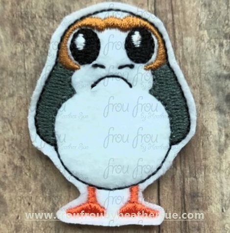 Clippie Purge Bird Machine Embroidery In The Hoop Project 1.5, 2, 3, and 4 inch