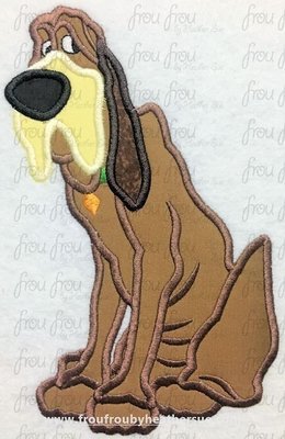 Trustee Dog Laddy and Tamp Machine Applique Embroidery Design, Multiple Sizes 4