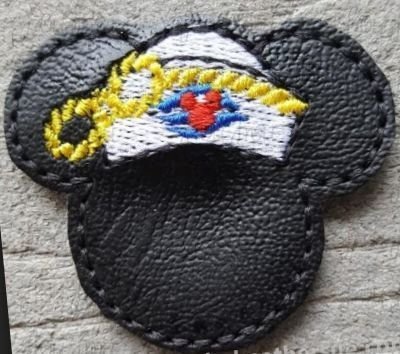 Clippie Sailor Miss Mouse Head  Machine Embroidery In The Hoop Project 1.5"-4" and 2" SORTED in multiples