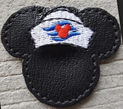 Clippie Sailor Mister Mouse Head  Machine Embroidery In The Hoop Project 1.5-4" and SORTED in muliples