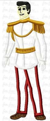 Cindy's Charming Prince Full Body Machine Applique Embroidery Design 4